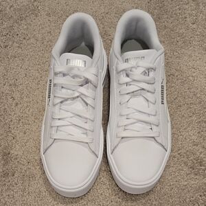 Puma Smash Platform v3 - White and Silver